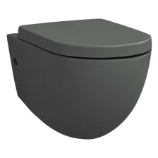 Унитаз подвесной ArtCeram File 2.0 FLV004 15 00 36x52 см, безободковый, цвет grigio oliva