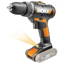 Дрель-шуруповерт аккумуляторная WORX WX101.9, 20В, без АКБ и ЗУ