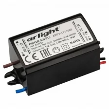 Блок питания ARPV-LV12005 (12V, 0.4A, 5W) (Arlight, IP67 Пластик, 2 года)