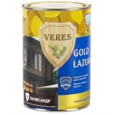 Декоративная пропитка для дерева Veres Gold Lazura №8, глянцевая, 10 л, дуб темный