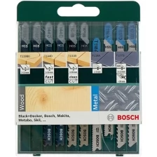 Набор пилок для электролобзика BOSCH Mixed Wood and Metal 2609256746 10 шт,