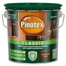 Пропитка для древесины Pinotex Classic, полуматовая (9л) красное дерево