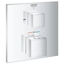 Термостат для ванны с переключателем на 2 положения, GROHE Grohtherm Cube, хром, (24155000)