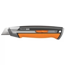 FISKARS Нож строительный с выдвижным, сменным лезвием 25мм CarbonMax 1 027 228