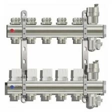 Коллекторная группа Tim KB005 для радиаторного отопления 1", 5 выходов 3/4