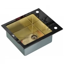 Кухонная мойка ZORG SANITARY Zorg Inox Glass GL-6051-BLACK-BRONZE черное стекло