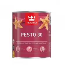 Tikkurila Euro Pesto 30 эмаль алкидная для внутренних работ полуматовая (под колеровку, база C, 2,7 л)