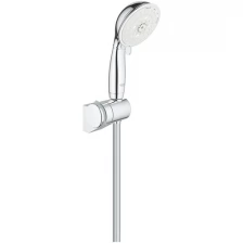 GROHE Душевой набор GROHE Tempesta New Rustic IV, регулируемый настенный держатель, 9,5 л/мин, хром (27805001)