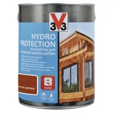 Антисептик акриловый V33 HYDRO PROTECTION 117412, для дерева, полуглянец, орегон, 2,5л