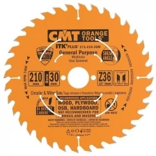 Диск пильный 210x30(+25)x1,8/1,2 15° 10° ATB + 8° SHEAR Z=36 271.210.36M CMT