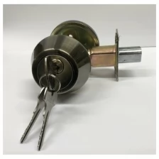 Замок врезной с вертушкой Zeta Compact Deadbolt Ab бронза