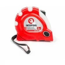 Рулетка с фиксатором INTERTOOL Супер Магнит blister 5 м х 25 мм MT-0306