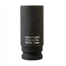 Головка торцевая ударная глубокая 6-гранная (24 мм; 1/2DR) Wiederkraft Wdk-710-4024l .