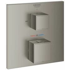 Смеситель для ванны термостатический GROHE Grohtherm Cube 24155 AL0 (24155AL0) темный графит матовый